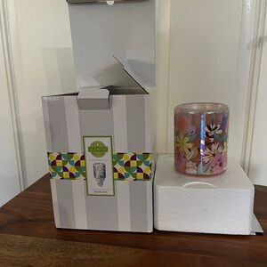 Scentsy Daydream Floral Candle Holder - Purple and Yellow